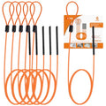 32 Inch Anti-break Metal Drain Snake, Hair Clog Remover, Cleaner Tool | Nylon Coating Sink Snake Drain Cleaner Hair Catcher Remover for Shower Bathroom Sink Tub - color: Orange/Black-32inch