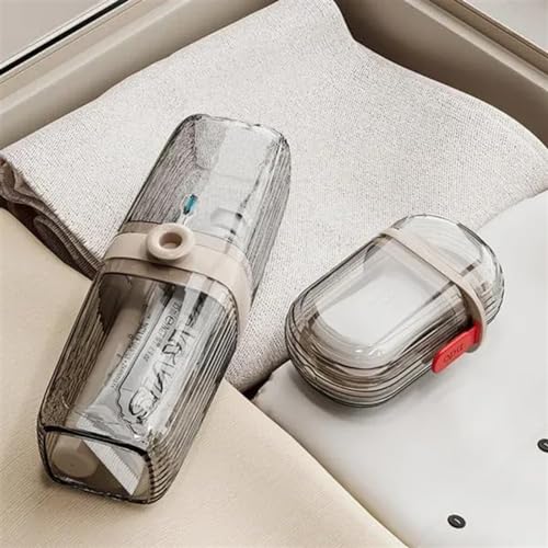 Travel Soap Case Toothbrush Cup Set, Portable Soap Holder, Soap Travel Case, Travel Bar Soap Case with Lid, Leakproof Travel Soap Dish, Bar of Soap Travel Case for Bathroom, Camping, Gym
