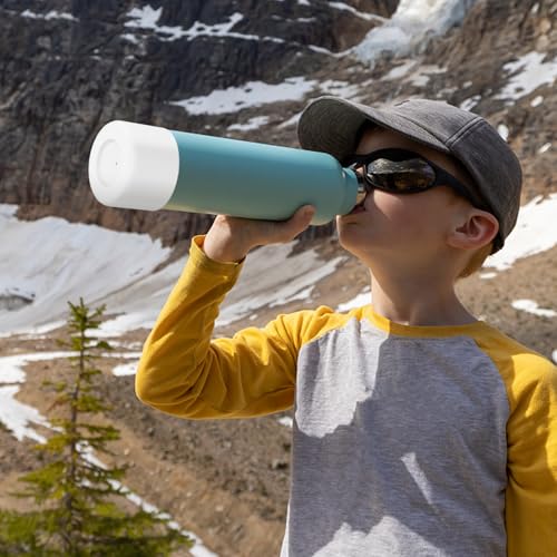 WUQID Silicone Boot Sleeve Compatible with Hydro Flask Travel Tumbler with Handle 32oz&40oz and 12-24oz Hydroflask Bottle & Stanley 20 30 40oz Tumbler, Fit 2.83-2.95in Bottom, Anti-Slip Bottle Cover - color: Frost