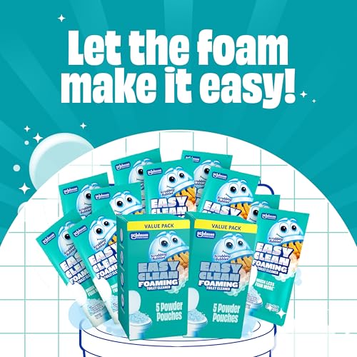 Scrubbing Bubbles Easy Clean Foaming Toilet Bowl Cleaner, Easy Toilet Drop In Powder Pouches, 3.5 Ounce (Pack of 10) - size: 5 Count (8.8 Ounce, Pack of 2)