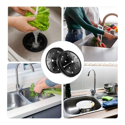 2 Pcs Garbage Disposal Splash Guard, Durable Rubber Material, 3.1-Inch Universal Fit for Splash Guard Sink Baffle Disposal Replacement Waste Food Disposal Part - color: 2PCS
