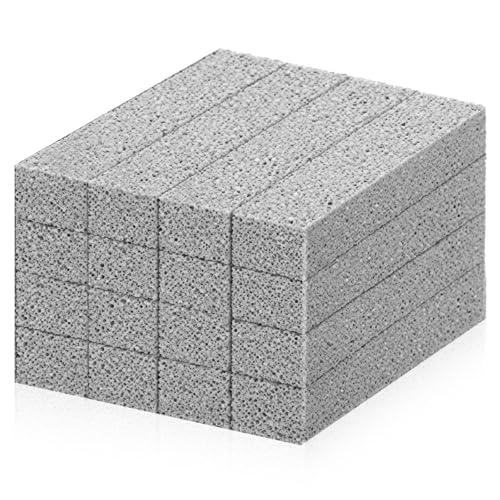 16 Packs Pumice Stone Toilet Bowl Cleaner,Remover Hard Water Rings and Stains, Pumice Stone for Cleaning Stove,Toilet, Oven, Bathroom, Grill, Kitchen, Sink - style: 16 Pcs