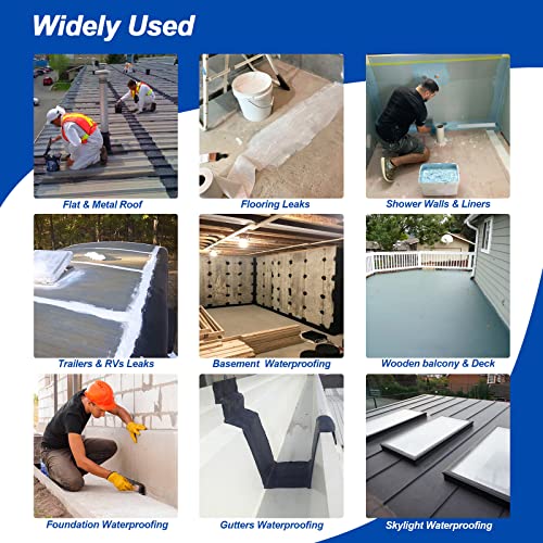 6 Inches X 328 Feet Waterproofing Membrane Anti Fracture Fabric, Reinforcing Water Barrier Drywall Mesh Tape, Liquid Waterproof Membranes Fiberglass Tape for Shower Wall,Leak,Seam - size: 6 Inches x 328 Feet