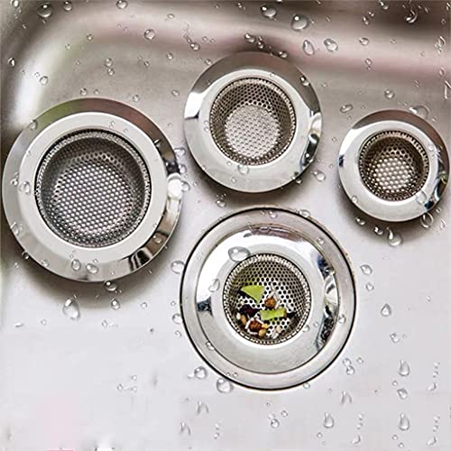 Drain Hair Catcher,Drain Stoper,Shower Drain Cover for Bathtub, Kitchen Sink Strainer, Stainless Steel Bathroom Sink, Drain Stopper with (4 PCS,2.7in) - color: 4 Pcs,2.7in