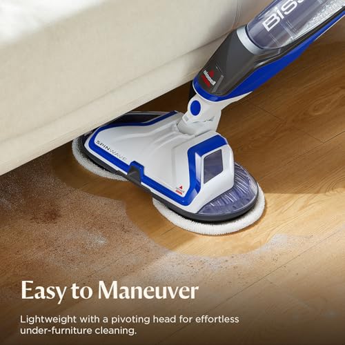 Bissell SpinWave Hard Floor Expert Corded Spin Mop Cleaner, Powerful Electric Floor Cleaner with Washable Pads for Effortless Deep Cleaning on Sealed Floors, 20393 - style: SpinWave Corded