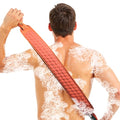 Back Scrubber for Shower with Handles, 40 Inch Extra Long Double-Sided Exfoliating Bath Strap, Textured Body Washer with Extended Reach for Deep Cleaning (Red) - color: Red