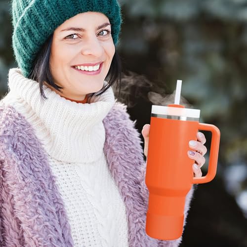 WUQID Silicone Boot Sleeve Compatible with Hydro Flask Travel Tumbler with Handle 32oz&40oz and 12-24oz Hydroflask Bottle & Stanley 20 30 40oz Tumbler, Fit 2.83-2.95in Bottom, Anti-Slip Bottle Cover - color: Tigerlily Plum