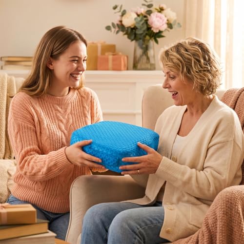Hot Tub Booster Seat, Weighted SPA Booster Seat Cushion for Adults, 3D Air Mesh Inflatable Hot Tub Seat Accssories with Non-Slip Micro Dot Bottom,Indoor or Outdoor Hot Tub Pillow - style: 1 Pack-Blue