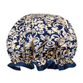 allydrew Reusable Women's Waterproof Shower Caps for Long Hair, Damask - color: Damask