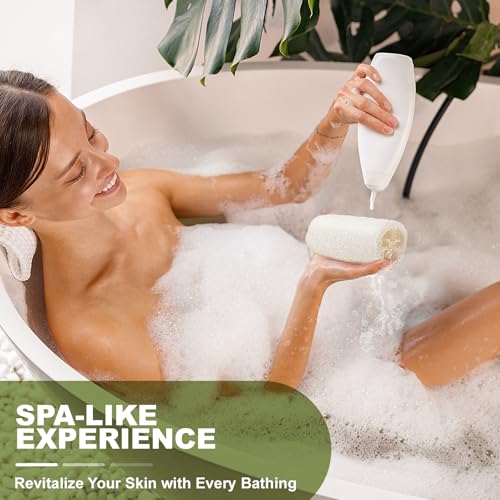 7 Pack Natural Loofah Body Scrubber Sponge, 5 Inches Organic Luffa for Exfoliating & Smooth Skin Cleansing, Ideal for Men & Women, Spa & Shower Use - size: 1 Count (Pack of 7)