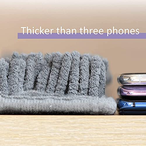 Bathroom Rugs Sets 2 Piece Plush Chenille Bath Rugs Non-Slip Bath Mats Absorbent Shaggy Rugs,Bathtub Mat, Gray Pet Dog Mats,Washable Bathroom Carpet for Tub, Shower, Washroom- 32x20 + 24x16 Inch - color: Ash Gray, size: 32"L x 20"W + 24"L x 16"W