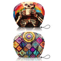 2 PCS Shower Cap Reusable Waterproof Double Layers Hair Caps Shower Bath Adjustable Elastic Hat for Women Girls Cute Aesthetic-Skeleton Mandela - color: AI8-Skeleton Mandela