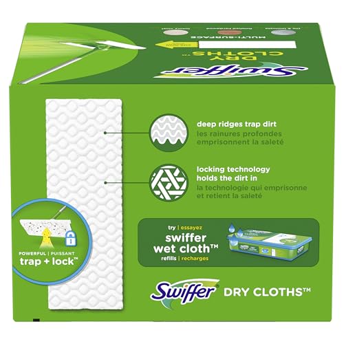 Swiffer Sweep + Mop, Dry Pads Refill, Floor Cleaner, Cleaning Cloths, Lavender, 32ct - size: 32 Count (Pack of 1)