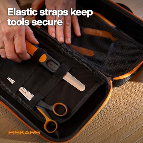 Fiskars Pet Grooming Tool Organizer Case for Dogs and Cats – Storage Bag for Dog Grooming Kits, Travel Case for Clippers, Brushes & Accessories, Compact Protective Design (Tools Not Included)