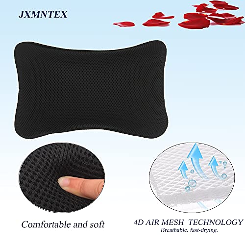 Bathtub Bath Pillow - Spa Pillow with Headrest Cushion - Hot Tub Pillow - Neck and Head Rest Support for Bath or Shower - Bath Stuff Accessories(New Black) - color: New Black