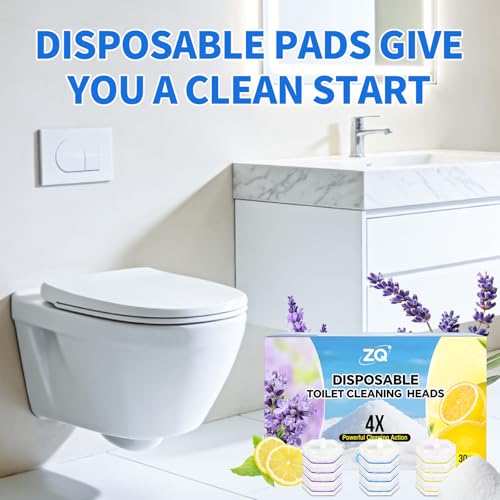 Toilet Bowl Wand Refills for Clorox, Toilet Cleaner Refills,100 Count | Compatible with Clorox Toilet System, Pre-Loaded Cleaner, 3-Layer Scrub Pads, 4X Cleaning Power , Lemon Lavender Scent - size: 1 Count (Pack of 100)