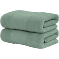 Modern Threads - Air Cloud 2-Pack 100% Zero-Twist Cotton Bath Sheet Set - Super Absorbent & Quick Dry - 500 GSM - Soft & Plush, Eucalyptus - color: Eucalyptus, size: 2-Pack Bath Sheet