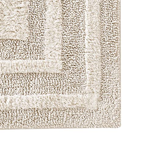 Eddie Bauer - Bathroom Rug, 100% Soft Plush Tufted Cotton Runner Rug, Highly Absorbent, Quick-Dry, and Skid-Resistant Backing (Logan Beige, 22" x 60") - color: Beige, style: 22" x 60"
