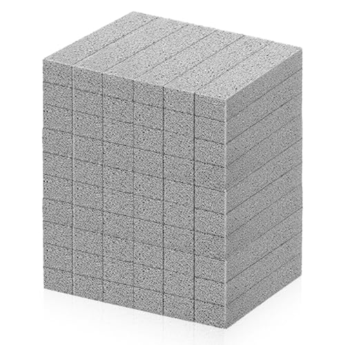 60 Pcs Pumice Stone for Toilet Cleaning Bowl, Pumice Scouring Stick Pad Hard Water Stain Remover,Cleaning Stones for Toilet, Stove, Oven, Bathroom, Grill, Kitchen, Sinks - style: 60 Pcs