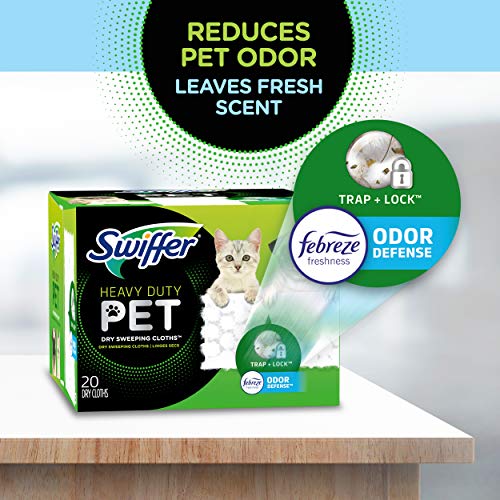 Sweep + Mop, Dry Pads Refill, Floor Cleaner for Dirt, Dust, Hair, Cleaning Cloths for Mopping Home, Bathroom, Kitchen, All Purpose Multi-Surface Floor Wipes, Heavy Duty, Pet, 32 Count - size: 32 Count (Pack of 1)