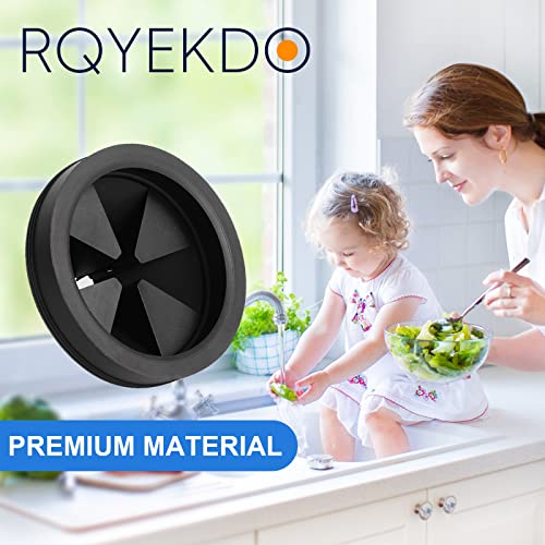 RQYEKDO Upgraded EPDM Garbage Disposal Splash Guard 1 Pack | 3 1/8 inch noise-reducing rubber insert, compatible with Waste King, Whirlaway & GE kitchen grinders - color: 3-1/8" (1pcs)