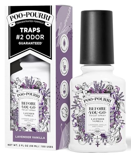 Poo~Pourri Lavender Vanilla, Lavender + Vanilla + Citrus, Before-You-Go Toilet Spray, 2 Oz - size: 2 Fl Oz (Pack of 1)