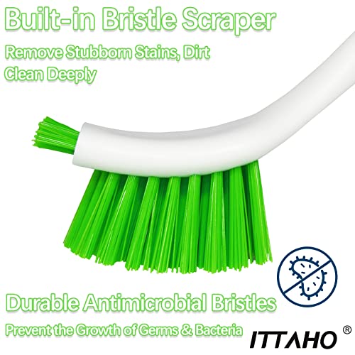 3 Pack Dish Brush,Dish Scrub Brush, Kitchen Scrub Brush for Cleaning Dishes, Double Sided Bristles Scrubber Cleaner for Dishes,Sink,Pots,Pans,Bathroom Shower,Tile,Tubs