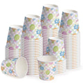WRAPAHOLIC 3oz Easter Paper Cups - 100 Pack Disposable Bathroom Cups with Colorful Eggs Plaid Design, Small Mouthwash Cup for Toothbrush Rinse, Bathroom, Easter, Baby Shower and Party - color: Easter - Colorful Eggs