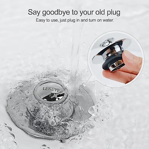 LEKEYE Shower Drain Hair Catcher | Bathtub Stopper/Strainer Stainless Steel Drain Protector - color: Stainless Steel