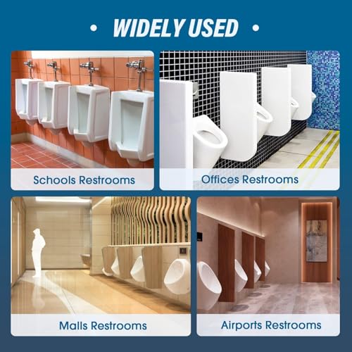 24Pcs Urinal Mats for Men Bathroom Commercial Urinal Floor Mats Urinal Pads for Mens Room Non Slip Splash Toilet Bulk Washable Disposable Large 17Inch x 20.5Inch - size: 24