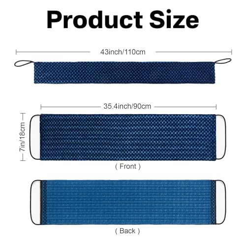 Yiclick Dual-Textured Exfoliating Washcloth Towel - Back Scrubber for Use in Shower Bath, Exfoliating Body Scrubber Exfoliator, Japanese Exfoliate Loofah Lufa Sponge Wash Cloth for Women Men - color: Blue