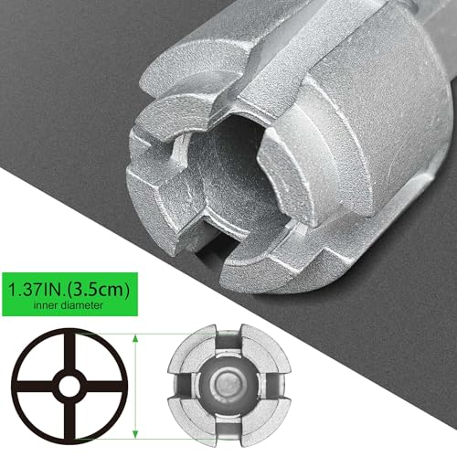Tub Drain Remover Wrench, Tub Dual Ended Drain Wrench for Bath Drains, Shower Drain Heavy Duty Aluminum