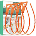 Drain Snake Hair Drain Clog Remover - 4 Pack Shower Snake Sink Unclogger Tool with Exquisite Packaging (Orange) - color: Orange, style: 4 Pack