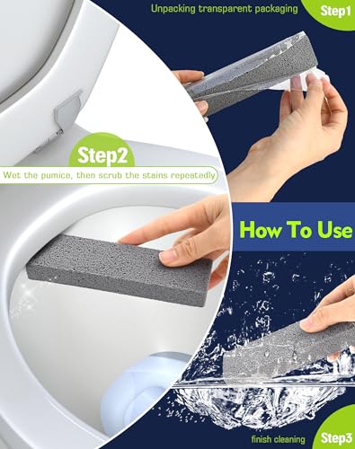 Maryton Pumice Stone for Toilet Cleaning, Non Scratch Pumice Stone for Cleaning Hard Water Stain on Toilet Bowl, Tile, Kitchen, Pack of 32 - size: 16 Count (Pack of 2)