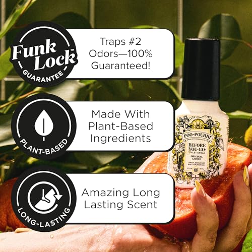 Poo-Pourri Before-you-Go Toilet Spray Bundle, Original Citrus 2 Fl Oz and Original Citrus 1 Fl Oz Pocket Travel Size - Lemon, Bergamot and Lemongrass - size: 1 Fl Oz (Pack of 2)