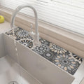 24" X 5.5" Kitchen Sink Splash Guard Faucet Mat Mandala Super Absorbent Fast Drying Faucet Guard & Draining Mat Sink Splash Guard Behind Faucet for Kitchen, Bathroom - size: 24" x 24"