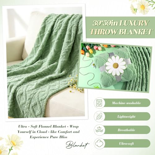 Self Care Gift Basket for Women with Blanket & Tumbler, Daisy Spa Gift Box | Birthday,Get Well Gifts for Women,Thinking of You Gifts Set for Mom, Wife, Sister, Best Friend