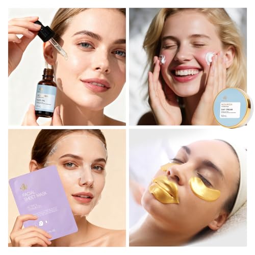 Mother's Day Gifts for Mom, 23 Pcs Hydrating Face Skin Care Set, Bath and Body Gifts Basket Set for Women, Anniversary, Self Care Gift Set, Present, Birthday Gift, Christmas, Anniversary, Teen, Wife