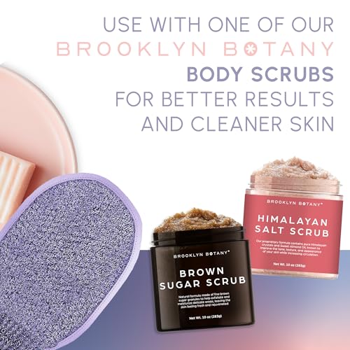 Brooklyn Botany Exfoliating Mitt for Bath and Shower – Heavy Duty Exfoliating Body Scrubber for Massage and Dead Skin Remover for Body – 1 Mitt - style: 1 Mitt