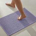 TYUU Bathroom Rugs Non Slip Washable, Super Absorbent Thin Bath Mat Small Quick Dry Low Pile Bathroom Rug, Lavender 16"x24" - color: Lavender, size: 1'4" X 2' (Rectangular)