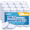 Toilet Brush Refills, Disposable Toilet Bowl Cleaner Refills for Toilet Cleaner Wand, Single-Use Hygienic Scrubber Pads, 150 Count - size: 1 Count (Pack of 150)