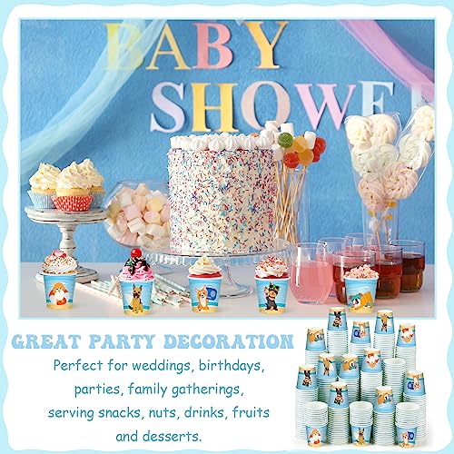 Patelai 500 Pack 3 oz Paper Cups Disposable Bathroom Small Mouthwash Animal Beverage Drinking Cups for Home, Office, Travel, Party(Beach Dog) - style: Beach Dog