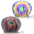 2 PCS Shower Cap Adjustable Reusable Double Waterproof Layer Elastic Hair Bath Cap Cute Aesthetic for Women Girls-Multicolour 2 - color: I17-Multicolour 2