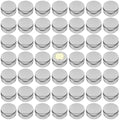 TUZAZO 48Pack 2 Oz Aluminum Tin Cans with Screw Lid and Labels, Refillable Travel Sized Cosmetic Containers Small Tins for Salves, Lotion Bars, Beard Balms, Candles - size: 2oz*48