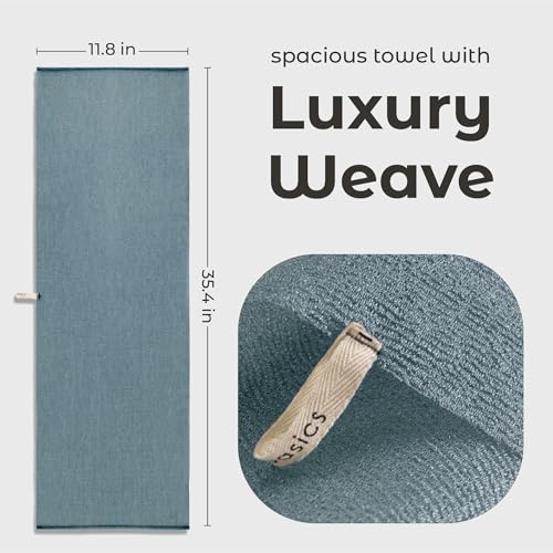 MainBasics Japanese Deep Exfoliating Shower Towel, 3 Pack, Airy Blossom | Japanese Nylon, Body Washcloth, Textured for Effective Exfoliation, Quick-Dry, Durable, Helps Reveal Smoother Skin - color: Airy Blossom