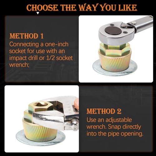 1.5" Tub Drain Extractor, 8PCS Pipe Nipple Extractor, Strong Grab Plumbing Tools, Remove The Old, Stubborn, Broken, Rusted Drain Tub Bathtub Stopper, with Solid Storage Case - size: 8-Pieces