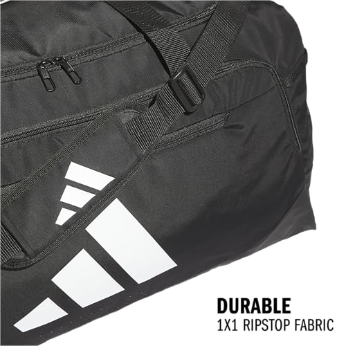 adidas Defender 5 Duffel Bag for Sports, Gym and Travel, Black, OSFA - color: Black, style: Large (100l)