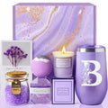Mothers Day Gifts for Mom Wife Grandma Sister Friends, Birthday Personalized Gifts for Women Girlfriend Her, Unique Spa Relaxing Gift Baskets for Women, Get Well Soon, Self Care Gift (B) - style: B