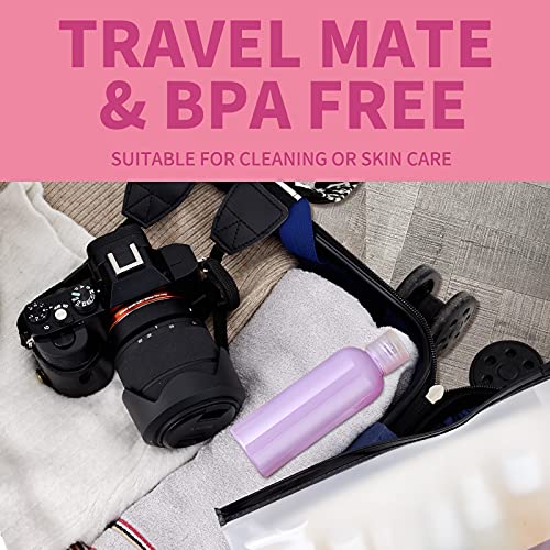 LISAPACK 3.4 oz Travel Bottles for Toiletries, Plastic Travel Size Containers for Shampoo Conditioner TSA Approved, Empty Small Squeeze for Lotion, Leak Proof Mini Liquid Tube for Refillable - color: Multi-colored