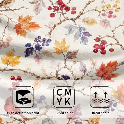 Fall Maple Leaf Hand Towels for Bathroom 14.4x28.3 Inch Set of 2 | Autumn，Thanksgiving，Polyester Cotton，Breathable，for Holiday Bathroom Kitchen Hotel Gym Spa Decor - color: Fall Orange